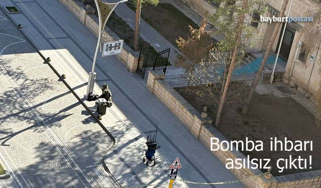 Bayburt’ta bomba diye ihbar edildi, mont çıktı!