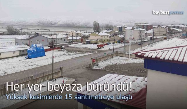 Bayburt’ta Nisan Sürprizi: Köyler Beyaza Büründü!