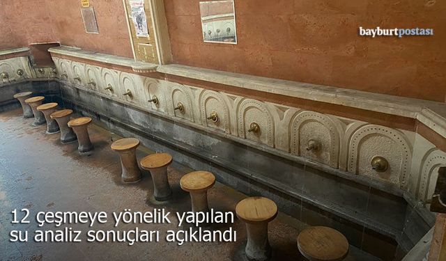 Bayburt'ta Çeşme Suyu Analizleri Açıklandı: 8 Çeşme Temiz, 4 Çeşme Kirli