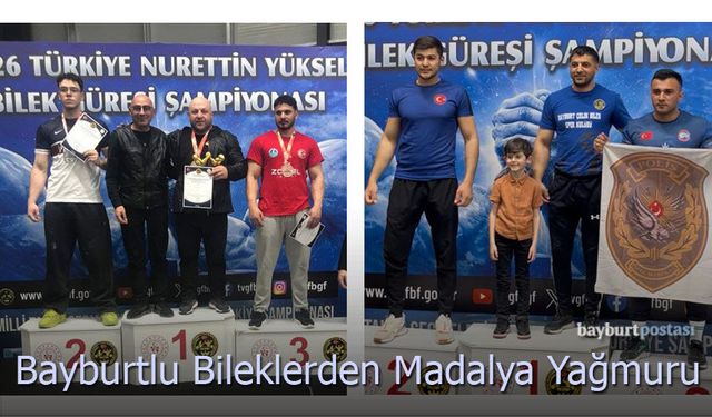 Bayburtlu Bileklerden Yalova’da Madalya Yağmuru