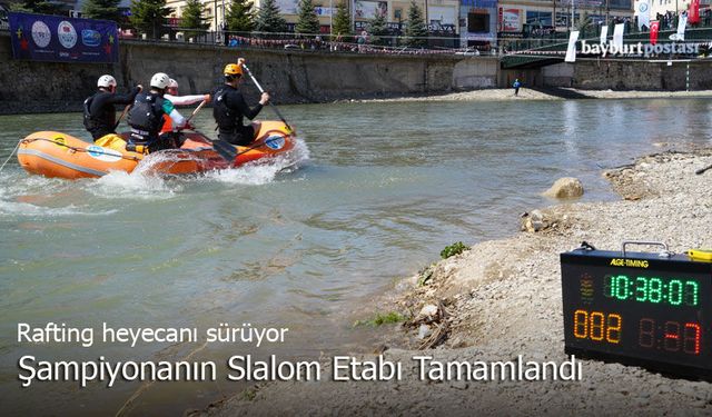 Üniversiteler Arası Rafting Şampiyonası’nda Slalom Etabı Tamamlandı