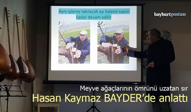 Hasan Kaymaz’dan Bayburt’ta Ağaçlandırma ve Aşılama Sunumu