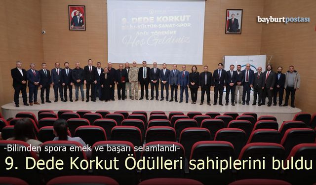 Bayburt Üniversitesi 9. Dede Korkut Ödülleri Sahiplerini Buldu