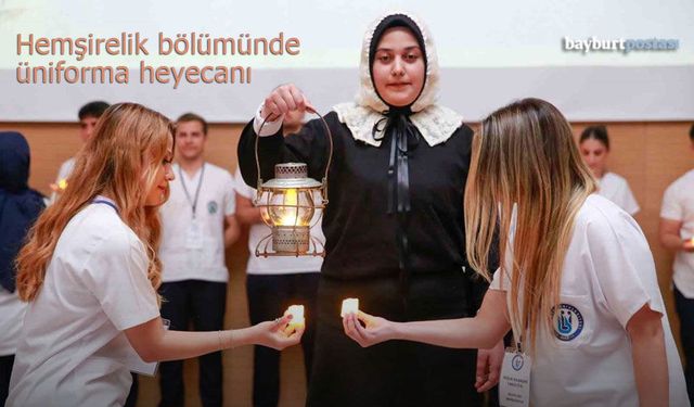 Bayburt’ta Hemşirelik Öğrencilerinin Üniforma Heyecanı