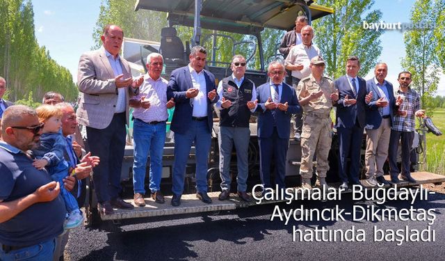 Bayburt’ta Asfalt Sezonu Açıldı: İlk Çalışma Buğdaylı-Aydıncık-Dikmetaş Hattında