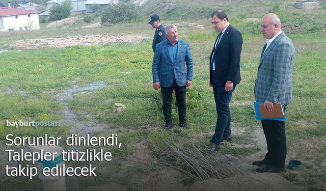 Kaymakam Bayram, köylerde incelemelerde bulundu, talepleri dinledi