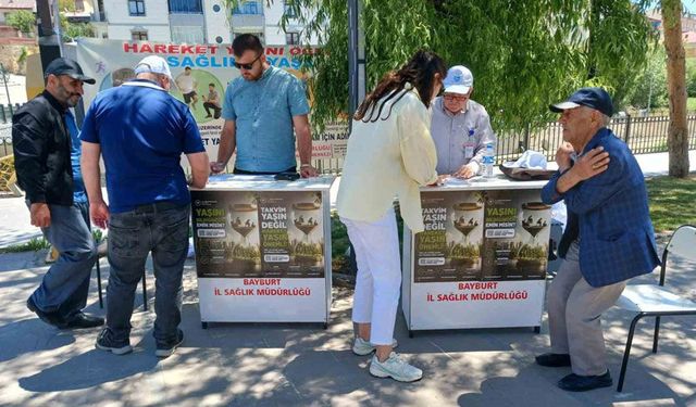 Bayburt’ta hareket yaşı taramaları sürüyor
