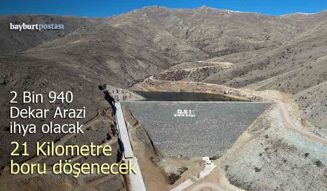 Erikdibi Göleti Sulama Projesinde 21 Kilometre Boru Döşenecek