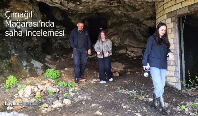 Çımağıl Mağarası'nda saha inceleme