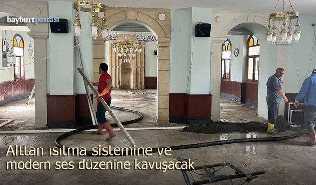 Gökçedere Merkez Camii’ne Alttan Isıtma Sistemi ve Modern Ses Düzeni