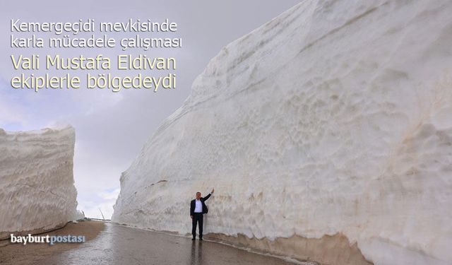 Vali Mustafa Eldivan, Kemergeçidi Mevkiindeki Karla Mücadele Çalışmalarını İnceledi