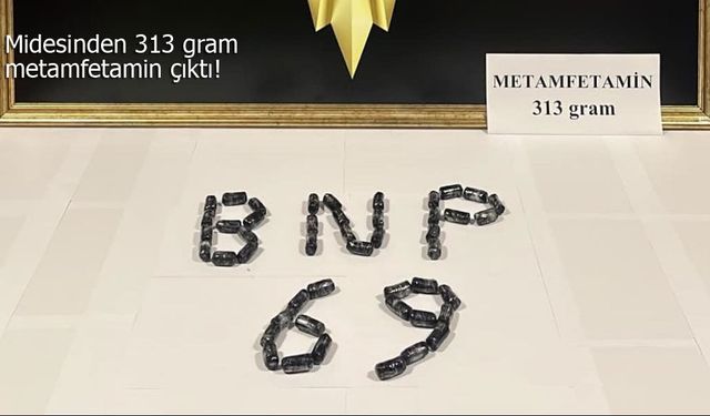 Midesinde uyuşturucu taşıyan kişi Bayburt'ta yakalandı!