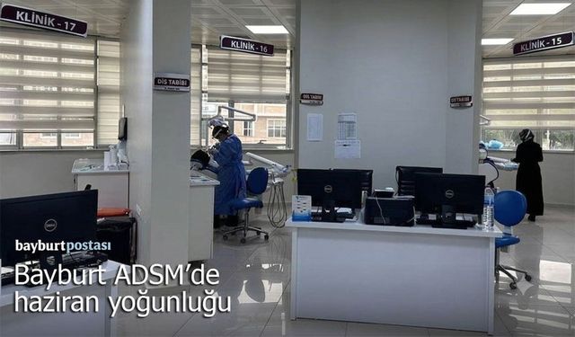 Bayburt ADSM'de Haziran Ayında 8 Bin 608 Hasta Muayene Edildi