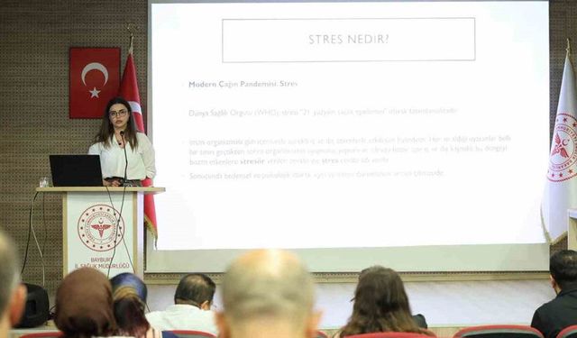 Bayburt İl Sağlık Müdürlüğünden stres yönetimi eğitimi