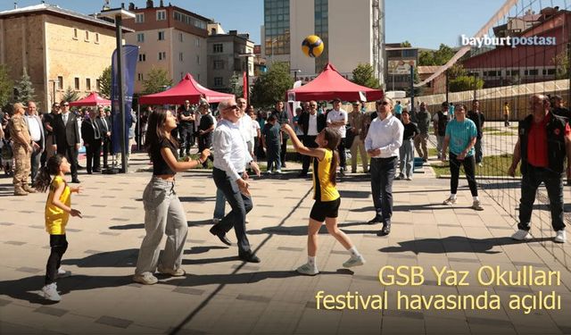 Bayburt’ta GSB Yaz Spor Okulları Festival Havasında Açıldı