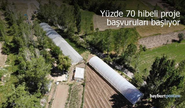 Bayburt'ta Yüzde 70 Hibeli Sera Projesi Başvuruları Başlıyor