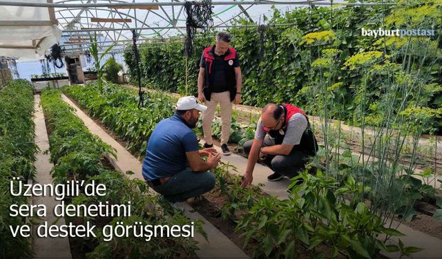 Üzengili'de sera denetimi ve destek görüşmesi
