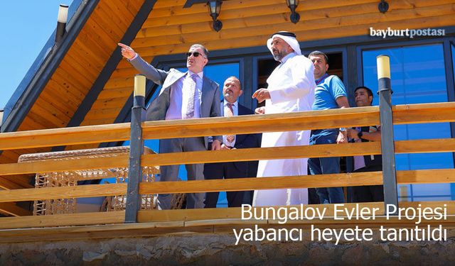 Aslandağı Bungalov Evleri Projesi Yabancı Heyete Tanıtıldı