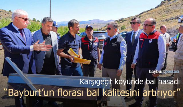 Karşıgeçit Köyünde Bal Hasadı: "Bayburt’un Florası Bal Kalitesini Artırıyor"