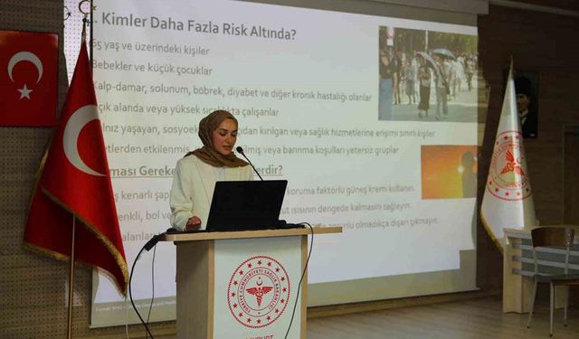 Bayburt İl Sağlık Müdürlüğünden İklim Krizi Farkındalığı
