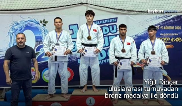 Bayburtlu Judocu Yiğit Dinçer’den Uluslararası Turnuvada Bronz Madalya