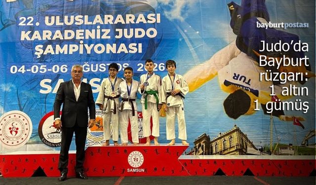 Uluslararası Karadeniz Judo Şampiyonası’nda Bayburt Rüzgârı: Bir Altın, Bir Gümüş