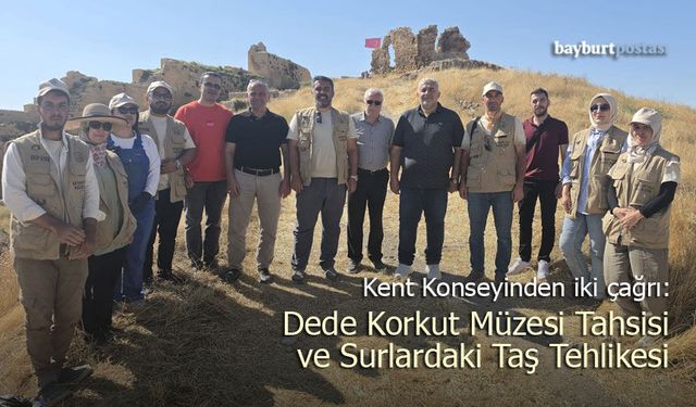 Bayburt Kent Konseyinden iki çağrı: Müzenin Tahsisi ve Surlardaki Taş Tehlikesi