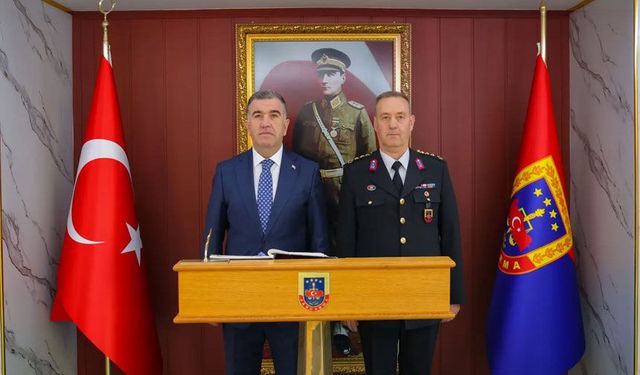 Vali Eldivan’dan İl Jandarma Komutanı Karasu’ya ziyareti