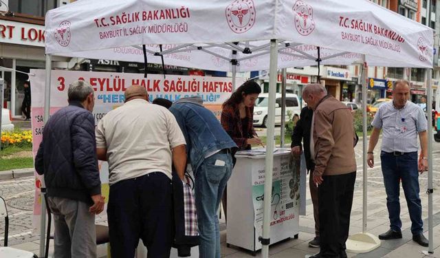 Bayburt’ta Halk Sağlığı Haftası’na Özel Ücretsiz Sağlık Taraması