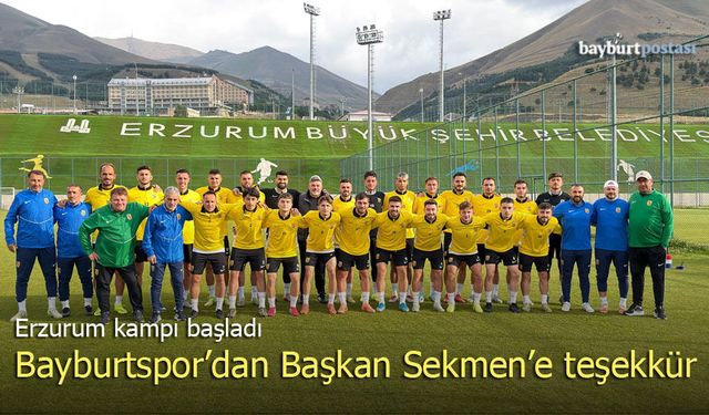 Bayburtspor’dan Erzurum Büyükşehir Belediye Başkanı Sekmen’e Teşekkür