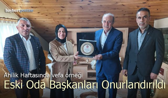 Ahilik Haftasında Vefa Örneği: Eski Oda Başkanları Onurlandırıldı