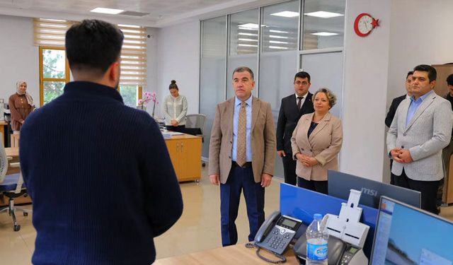 Vali Eldivan, tapu hizmetlerini yerinde inceledi