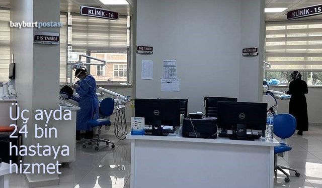 Bayburt ADSM’de üç ayda 24 binden fazla hastaya hizmet