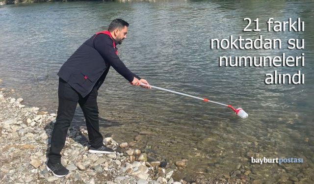 Bayburt'ta 21 farklı noktada su kalitesi mercek altında