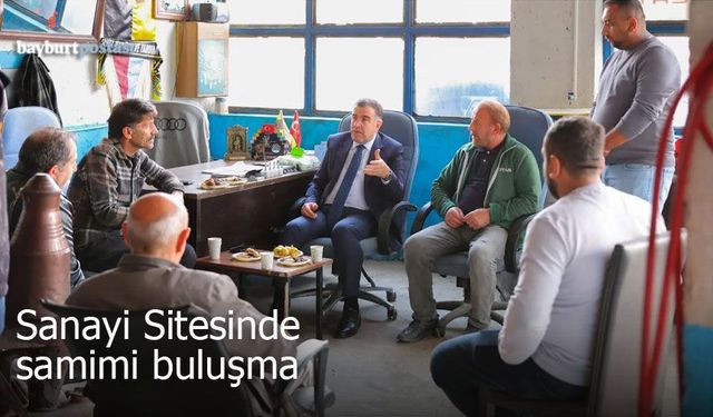 Bayburt Eski Sanayi Sitesi’nde samimi buluşma