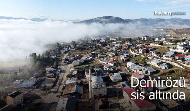 Demirözü sis altında