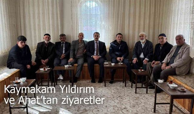 Kaymakam Yıldırım ve Ahat köylerde
