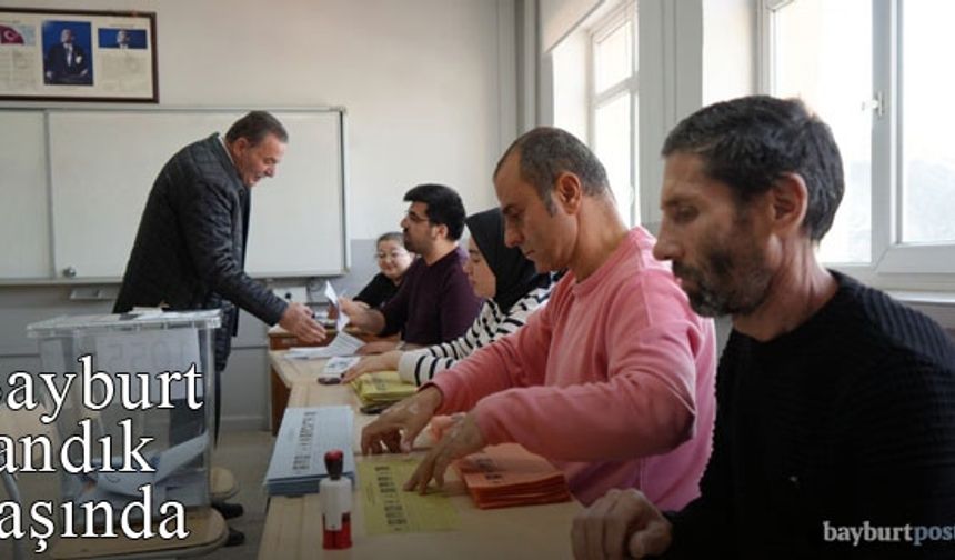 Bayburt sandık başında