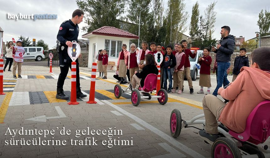 Aydıntepe'de geleceğin sürücülerine trafik eğitimi