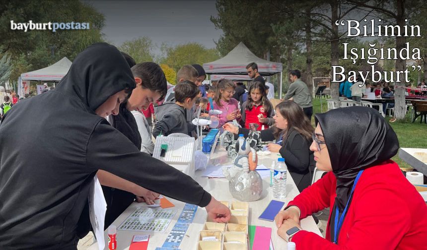 Yeni Şehir Parkında “Bilimin Işığında Bayburt” Projesi