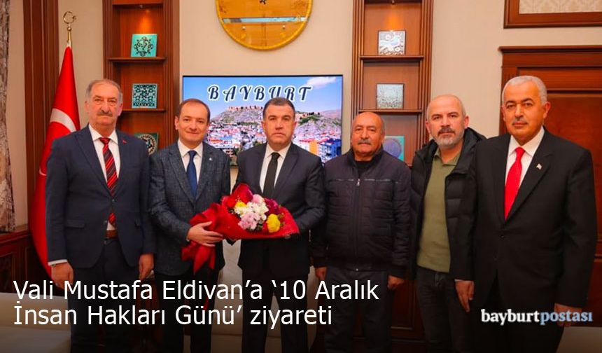 Bayburt İnsan Hakları Komisyonu'ndan Vali Eldivan'a ziyaret