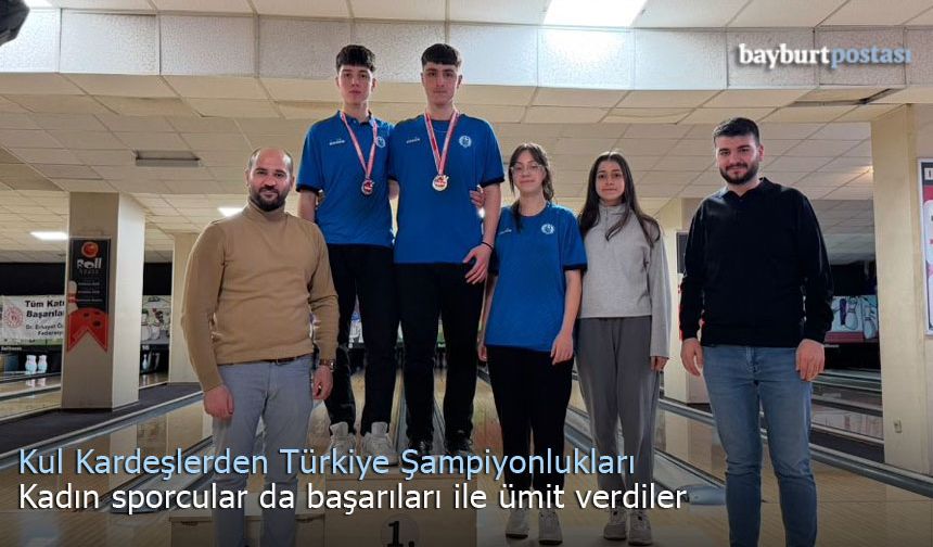 Bayburt Üniversitesi sporcuları Yasir ve Ömer Faruk Kul'dan Türkiye Şampiyonlukları