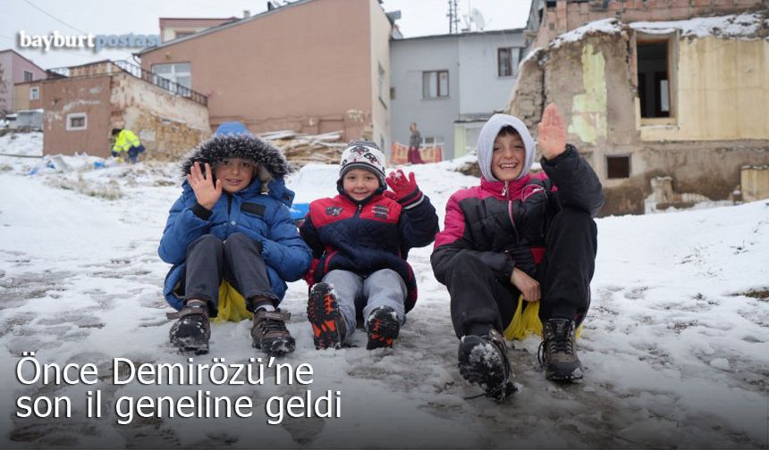 Bayburt'ta önce sadece Demirözü, sonra il geneli için tatil haberi geldi