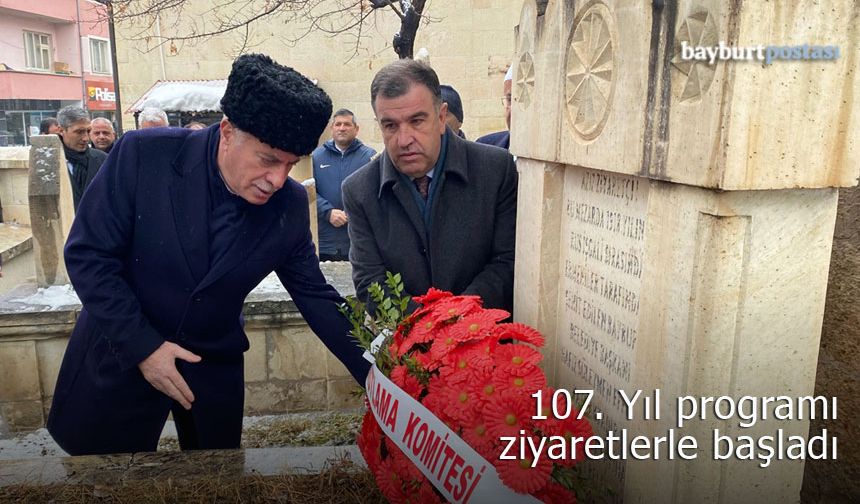 Bayburt'un 107. Kurtuluş Coşkusu ziyaretlerle başladı