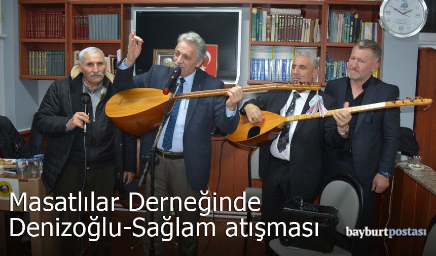 Masatlılar Derneğinde Bayram Denizoğlu-Rahim Sağlam atışması