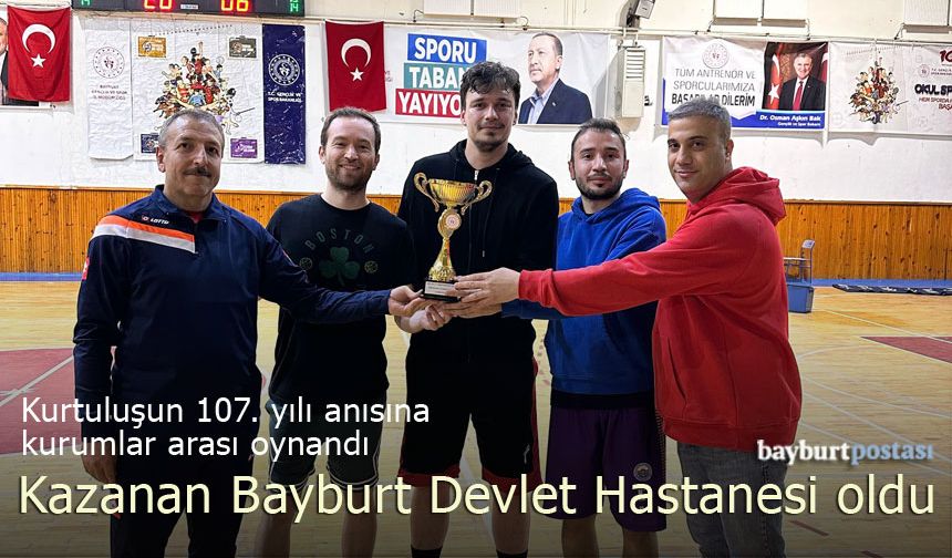 Basketbolda kazanan Bayburt Devlet Hastanesi oldu