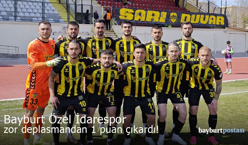 Bayburt Özel İdarespor, Konya deplasmanından 1 puan çıkardı!