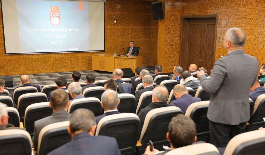 Bayburt’ta 2025 Yılı 2. İl Koordinasyon Kurulu toplandı