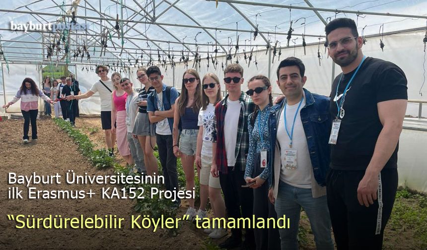 Bayburt Üniversitesinin ilk Erasmus+ KA152 Projesi başarıyla tamamlandı
