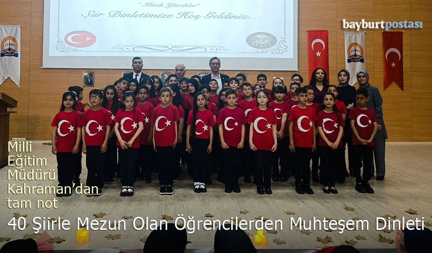 Minik Yüreklerden Şiir Şöleni: Bayburt'ta Duygu Dolu Gece